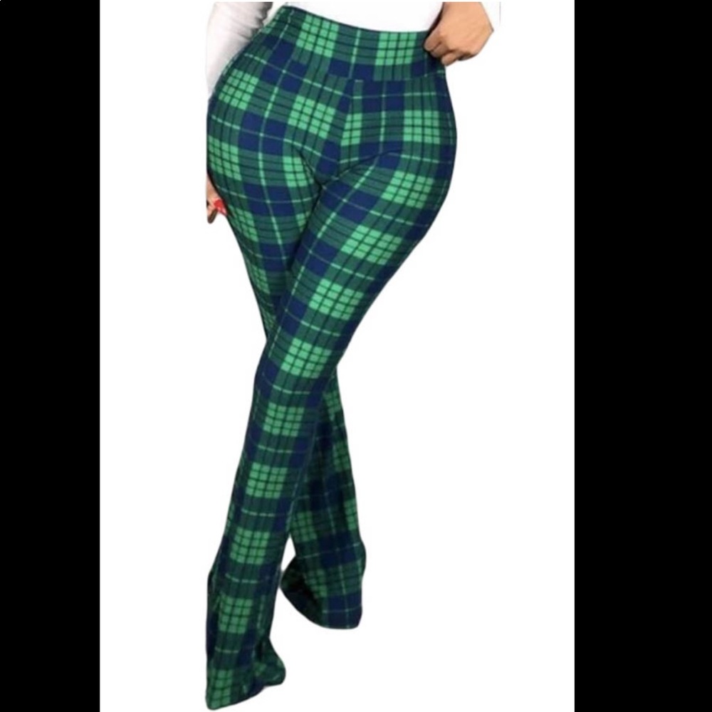 High waist plaid pants - Picture 3 of 4